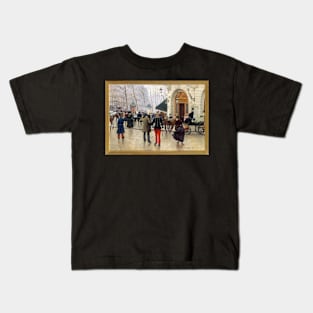 Painting Outside the Vaudeville Theater by Jean Beraud Kids T-Shirt